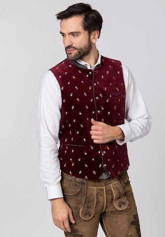 STOCKERPOINT Traditional Vest 'Vittorio' in Red: front