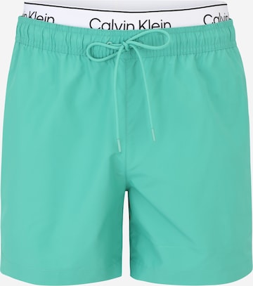 Calvin Klein Swimwear Zwemshorts in Groen: voorkant