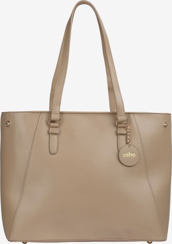 usha BLACK LABEL Shopper in Beige: front