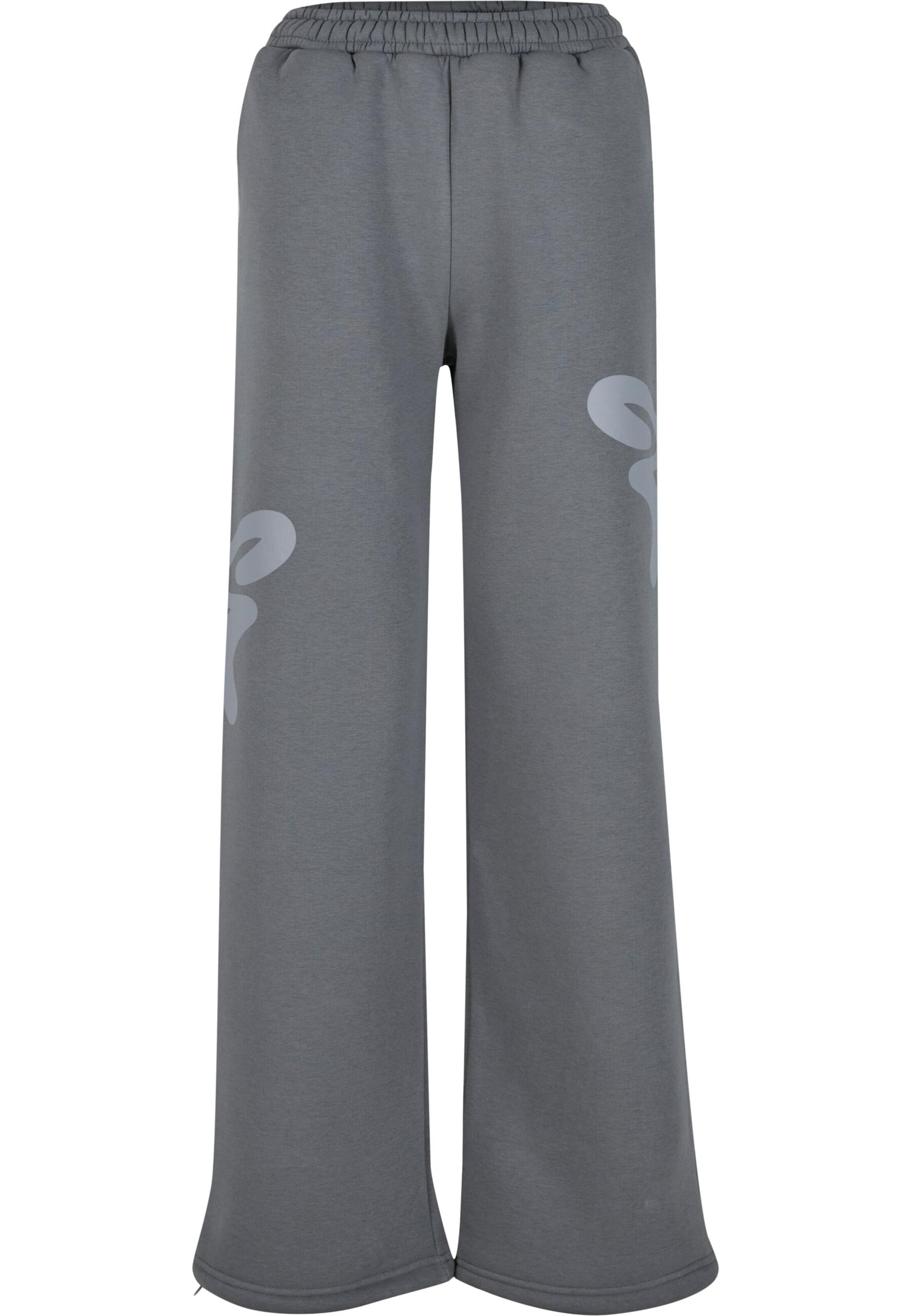 Felicious Wide Leg Hose in Grau: Vorderseite