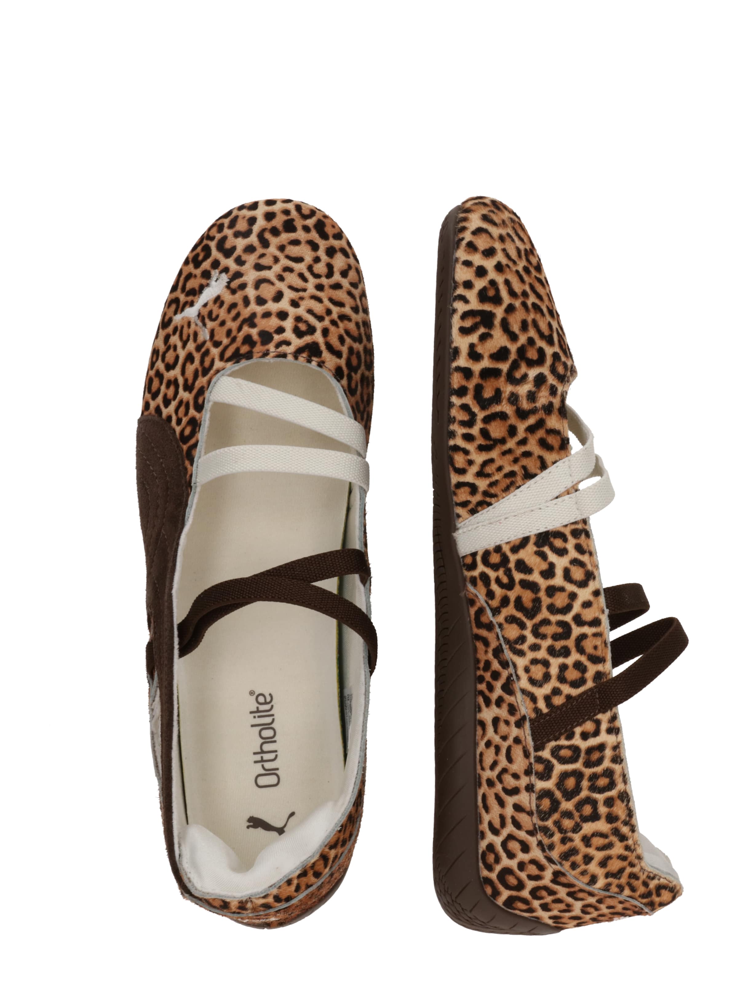 PUMA Μπαλαρίνα με λουράκια 'Speedcat Wild' σε καφέ