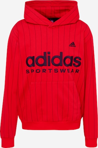 ADIDAS SPORTSWEAR Αθλητική μπλούζα φούτερ σε κόκκινο: μπροστά