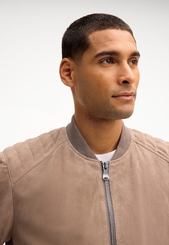 JOOP! Jeans Lederjacke ' Bokston ' in Beige