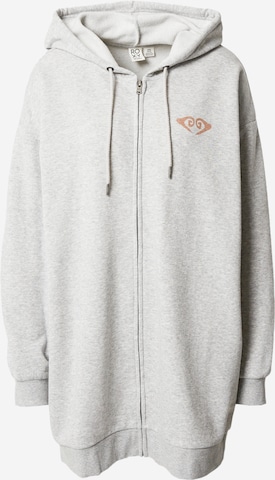 ROXY - Sudadera con cremallera 'BACKYARD PARTY A' en gris: frente