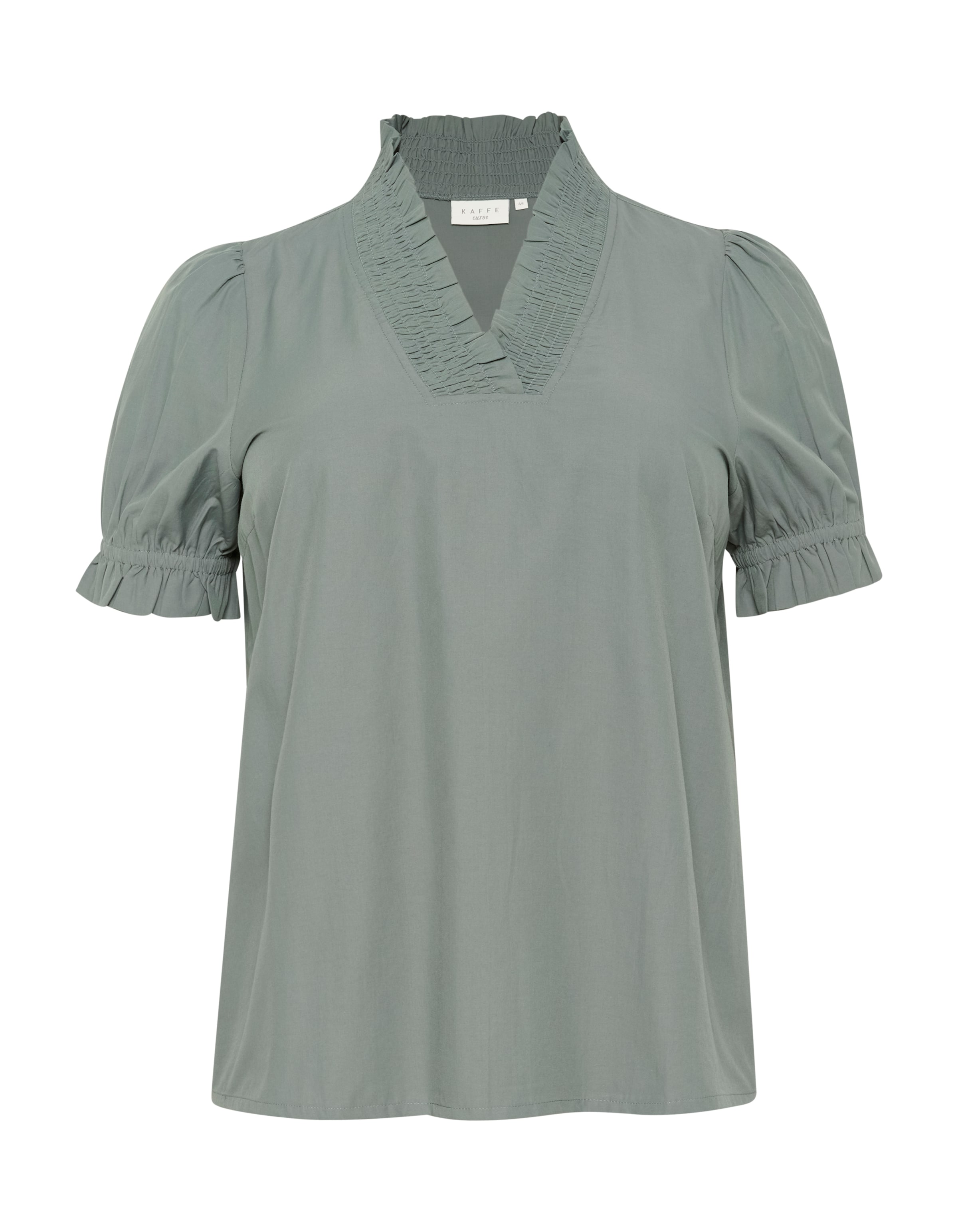 KAFFE CURVE - Blusa 'Mai' em verde: frente