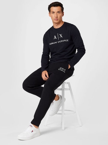 ARMANI EXCHANGE Тениска в синьо