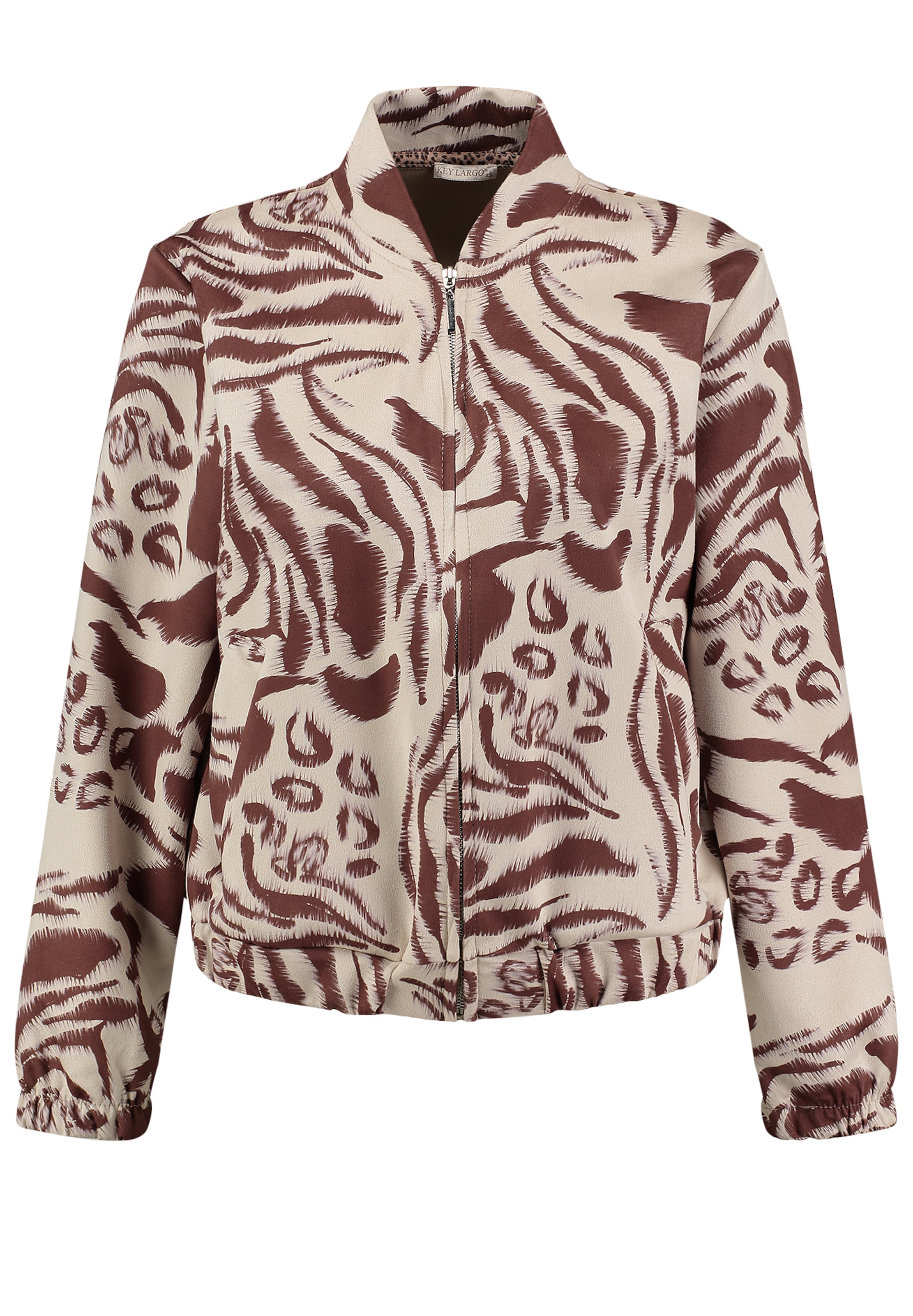 Giacca di felpa ' Cage' di Key Largo in marrone: frontale