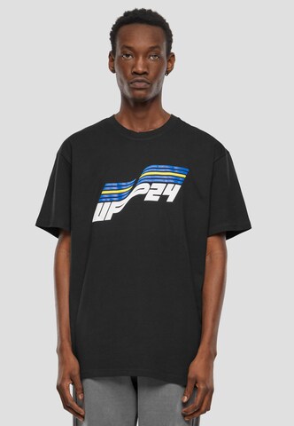 T-Shirt MT Upscale en noir : devant