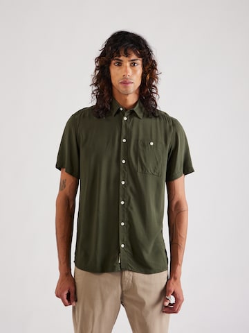 BLEND Regular fit Overhemd in Groen: voorkant