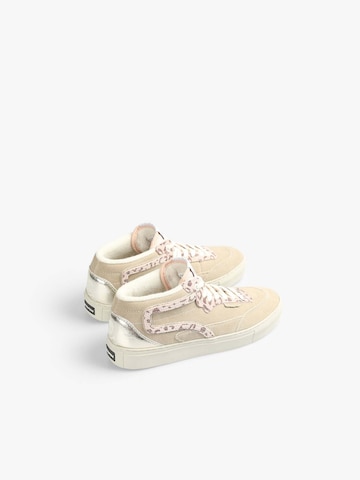 Scalpers High-Top Sneakers in Beige