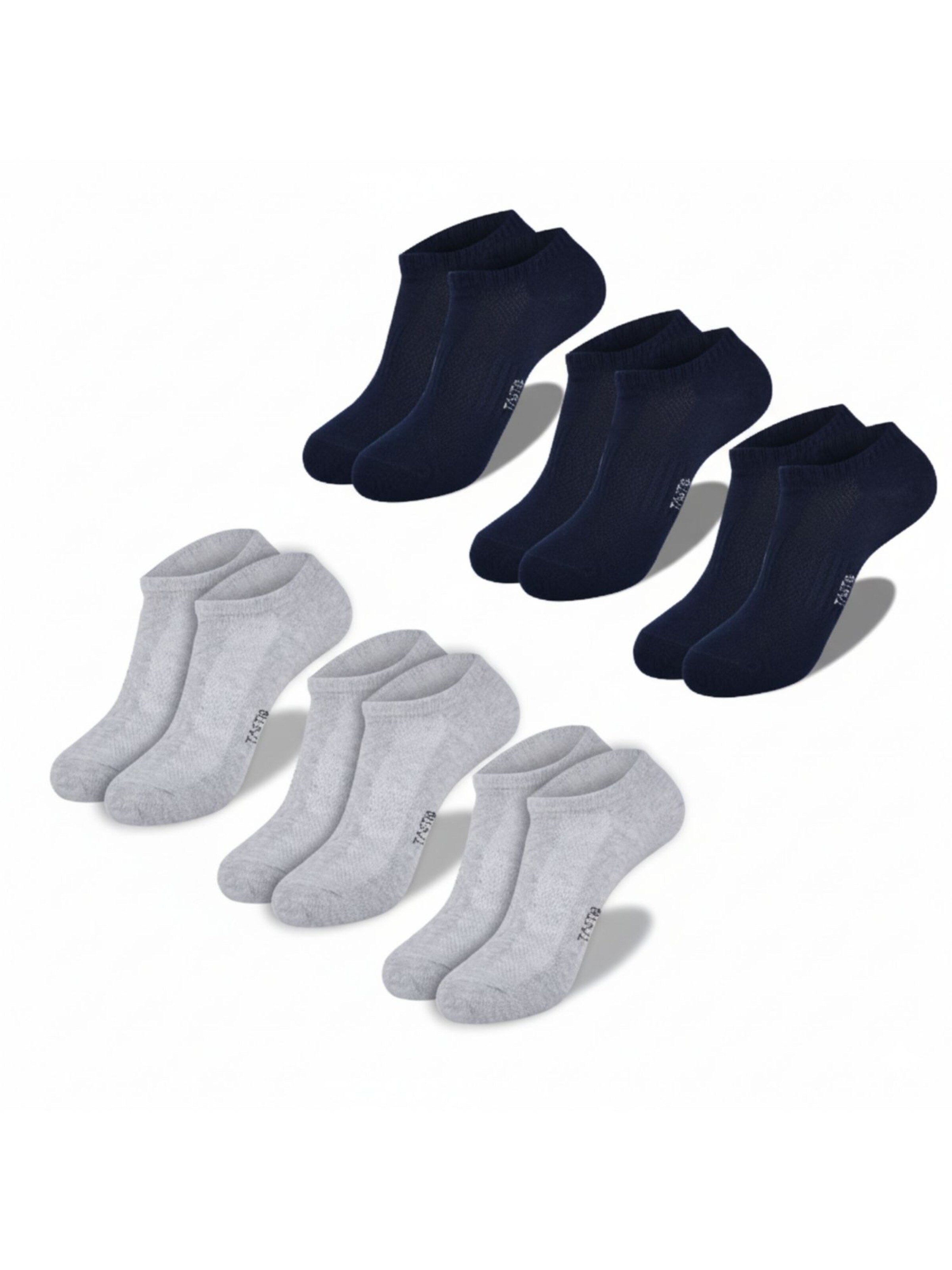 Tastiq - Calcetines invisibles en Mezcla de colores: frente