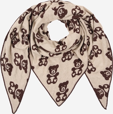 Zwillingsherz Shawl 'Love is Love' in Brown: front
