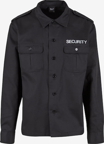 BranditComfort Fit Košulja 'Security US' - crna boja: prednji dio
