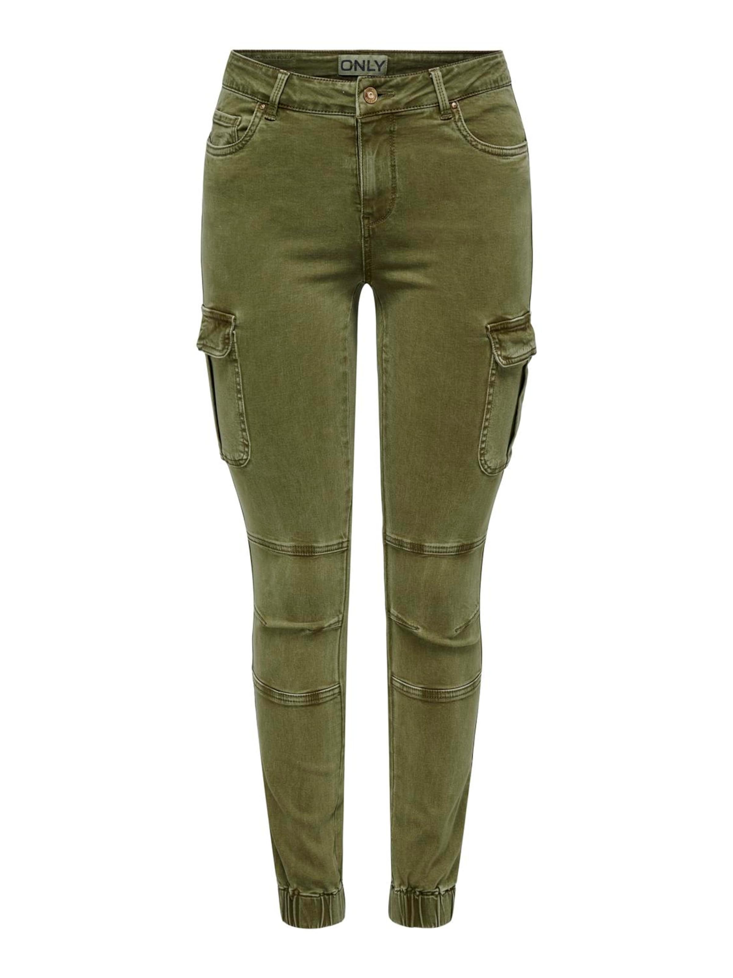 Pantalon cargo 'MISSOURI' ONLY en vert : devant