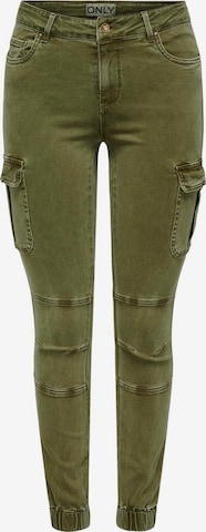 Pantalon cargo 'MISSOURI' ONLY en vert : devant