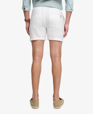 Coupe slim Pantalon 'The Merchant Store' Superdry & Co en blanc