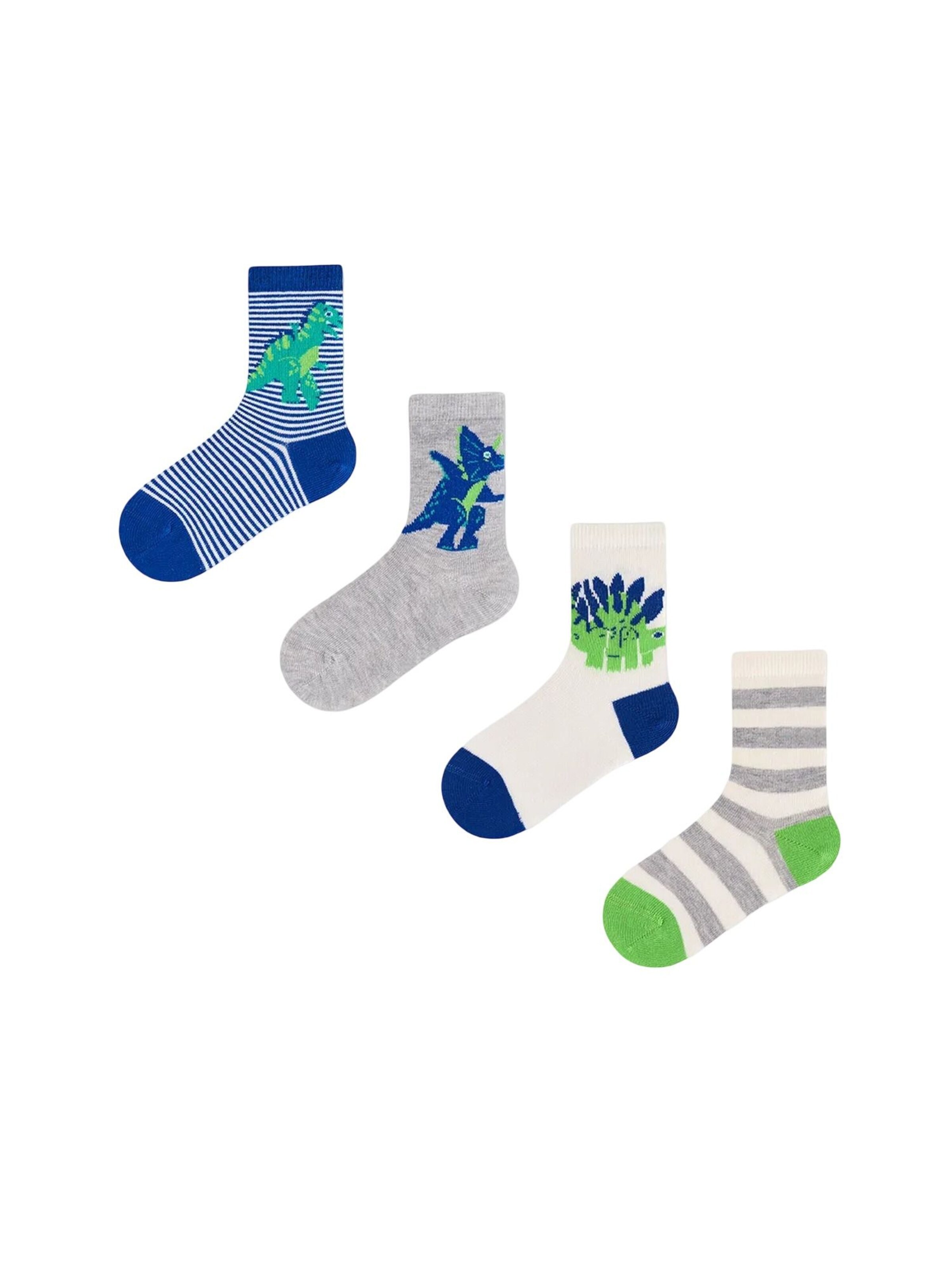 Penti Socken 'PENTI 4er-Pack Jungen Crew-Socken mit Drachen-Dinosaurier-Muster'‌‌‌‌‌‌‌‌‌‌ in Mischfarben