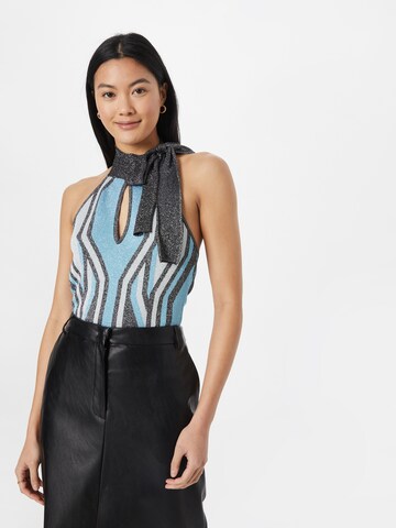 Top di Karen Millen in blu: frontale