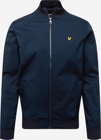 Lyle & Scott Zip-Up Hoodie in Blue: front