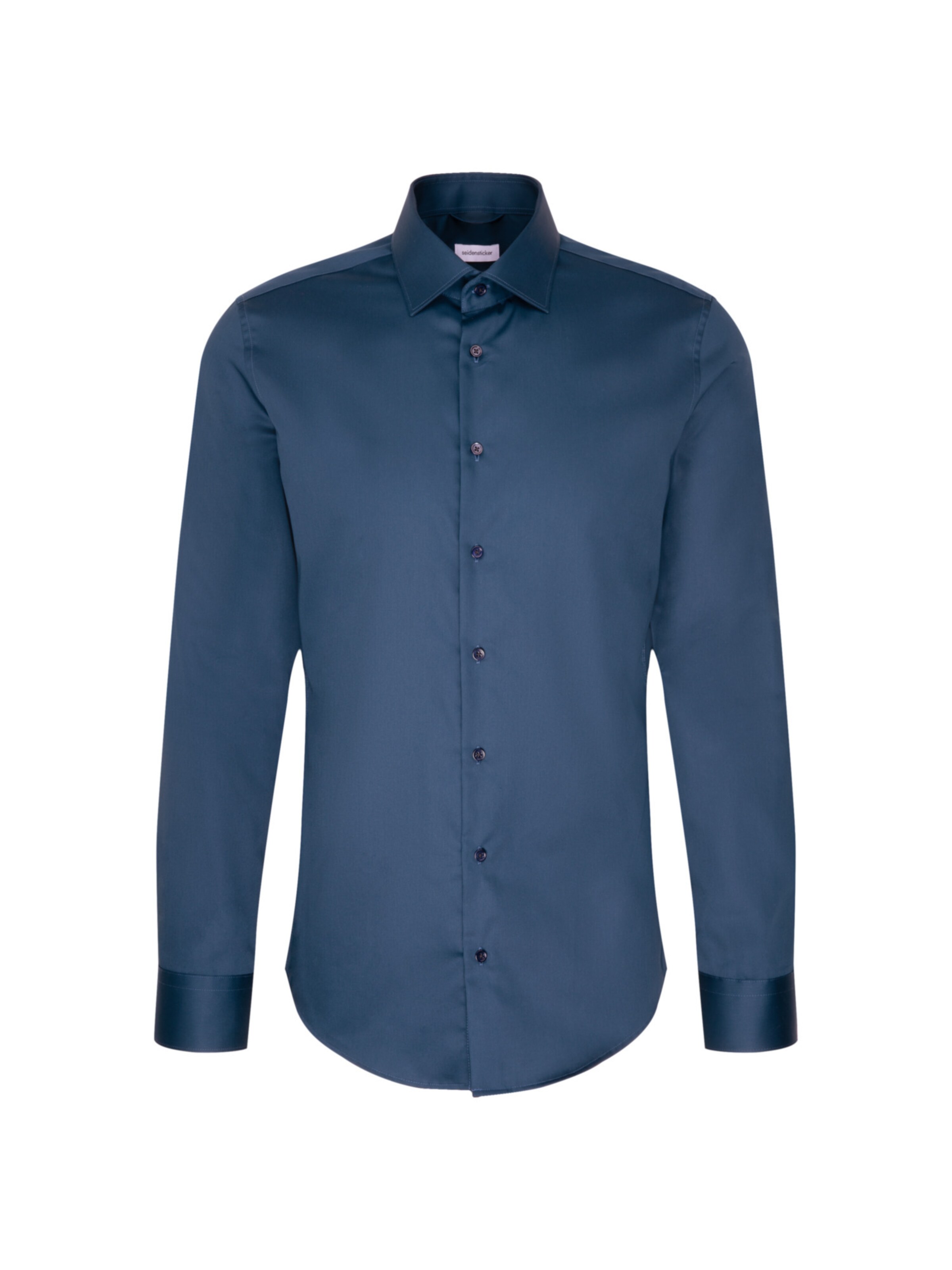 SEIDENSTICKER Zakelijk overhemd in Blauw: voorkant