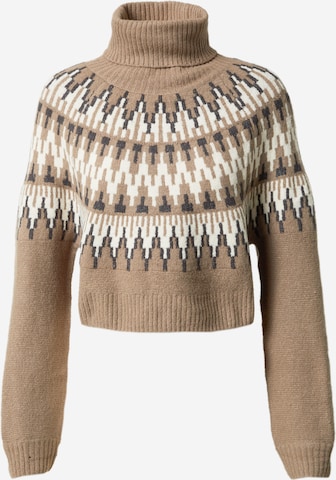 Pull-over Tally Weijl en marron : devant