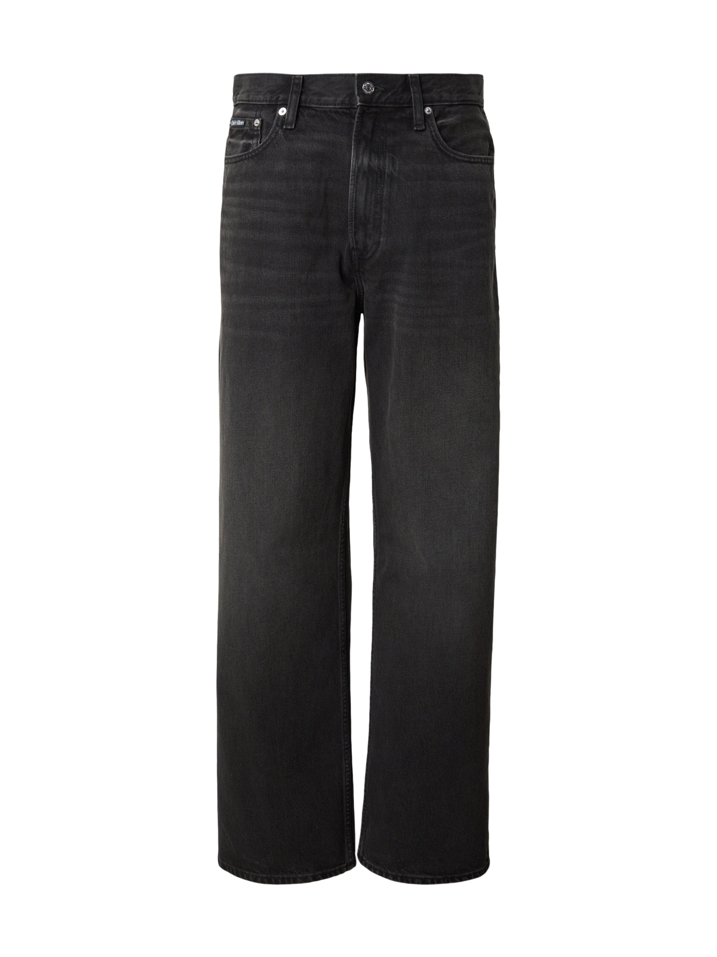 Calvin Klein Jeans - Calças de ganga em preto: frente