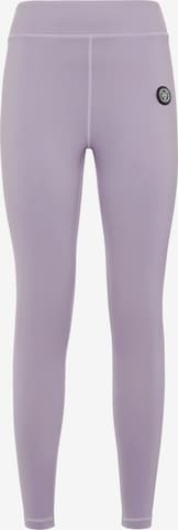 Skinny Pantaloni sportivi 'Scratch' di Plein Sport in lilla: frontale