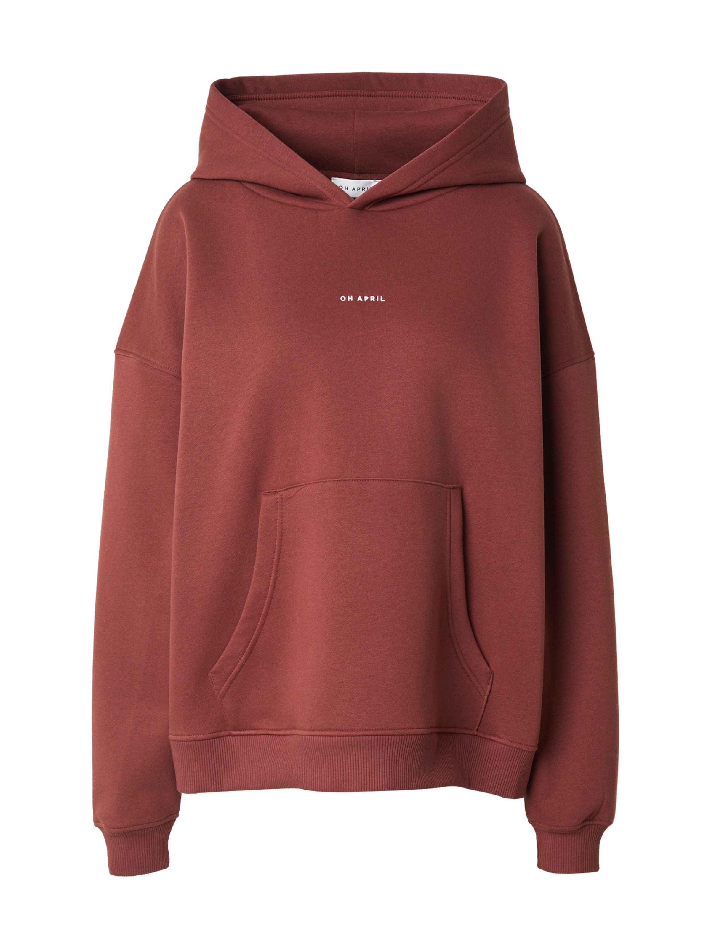 Sweat-shirt &#x27;Boyfriend&#x27; OH APRIL en rouge : devant