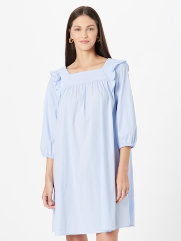 Robe 'Vibeka' MSCH COPENHAGEN en bleu : devant