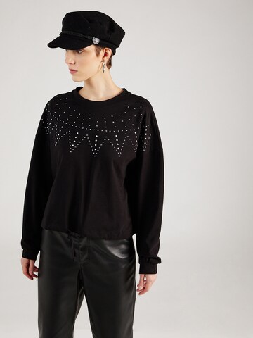 ABOUT YOU Sweatshirt 'Cathleen' in Zwart: voorkant