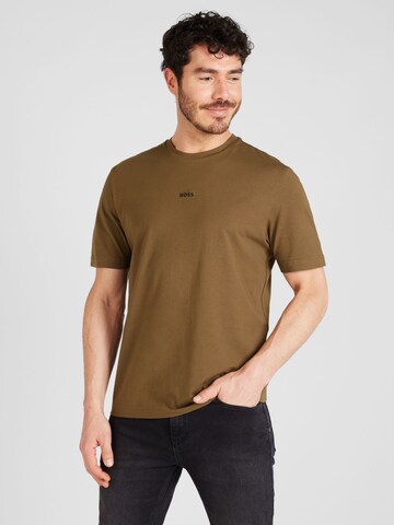 T-Shirt 'Chup' BOSS en vert : devant