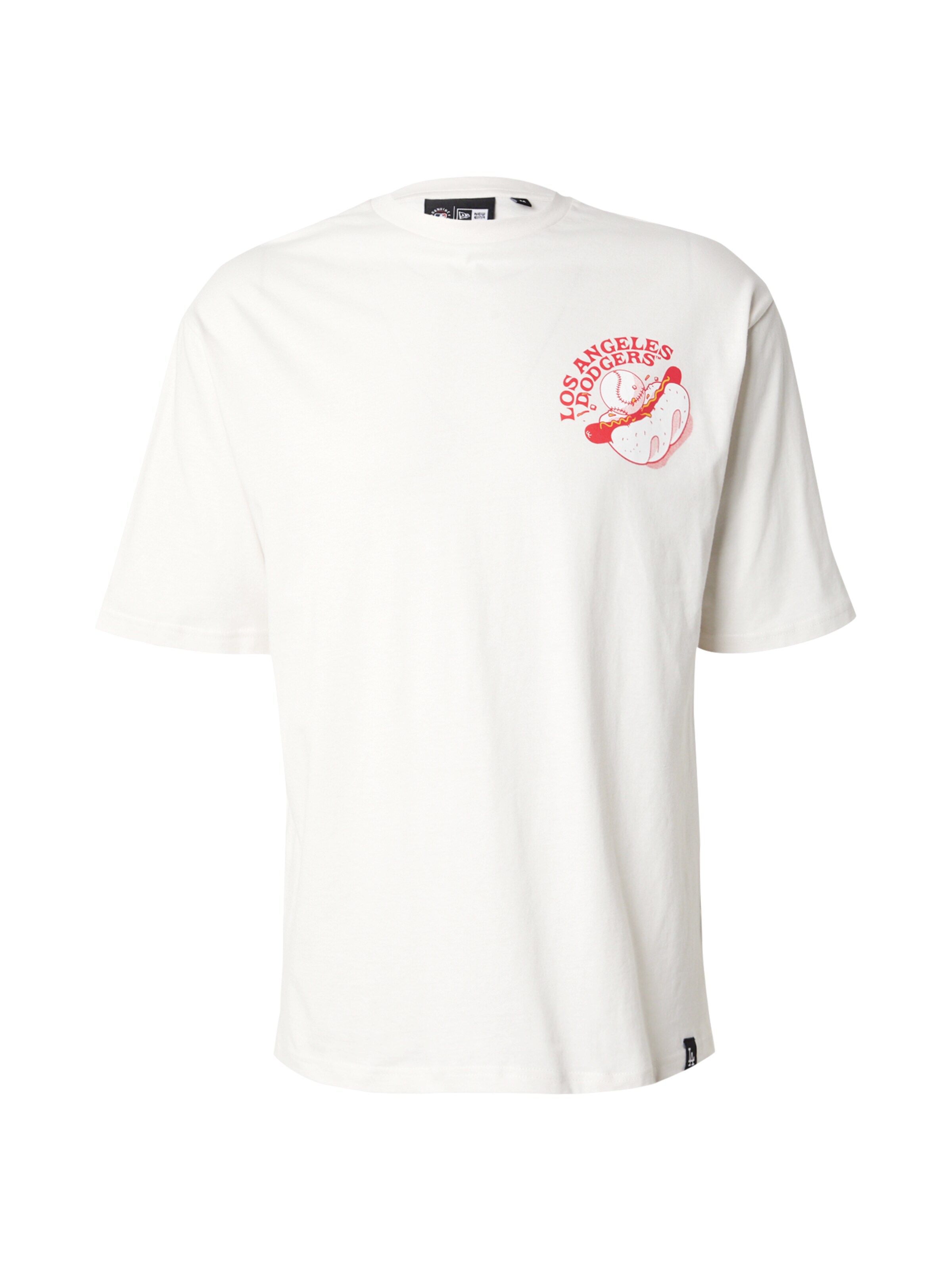 NEW ERA Póló 'MLB FOOD' - fehér: elől