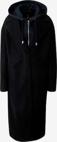 River Island Between-seasons coat in Black: front