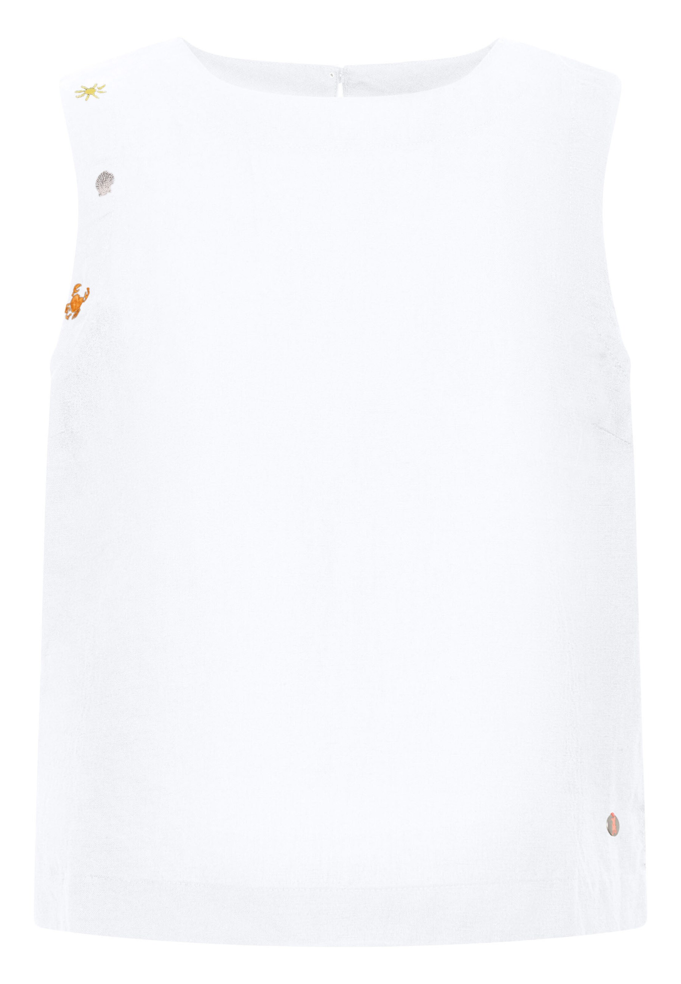 Frieda & Freddies NY Blusenshirt in Weiß: Vorderseite