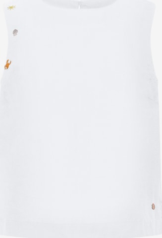 Frieda & Freddies NY Blusenshirt in Weiß: Vorderseite
