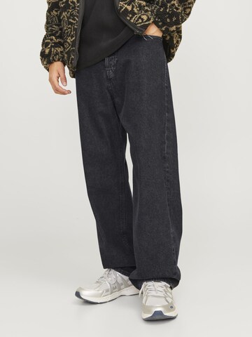 JACK & JONES Regular Jeans 'JJIALEX JJORIGINAL SQ 706' in Black: front