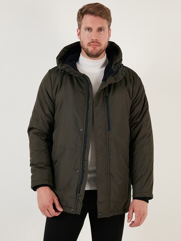 Buratti Between-Season Jacket in Green: front