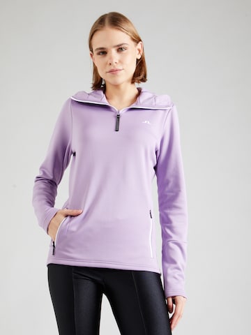 J.Lindeberg - Sweatshirt de desporto 'Aerial' em roxo: frente