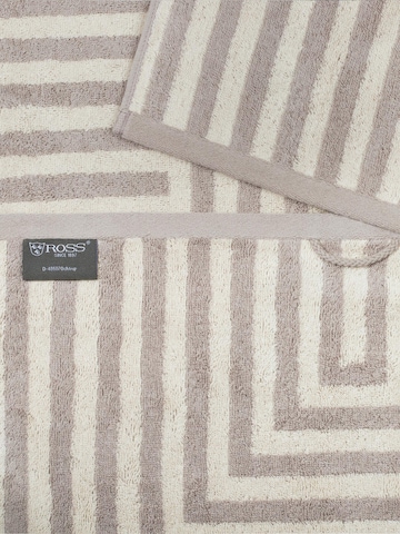 ROSS Towel 'Grafik' in Beige