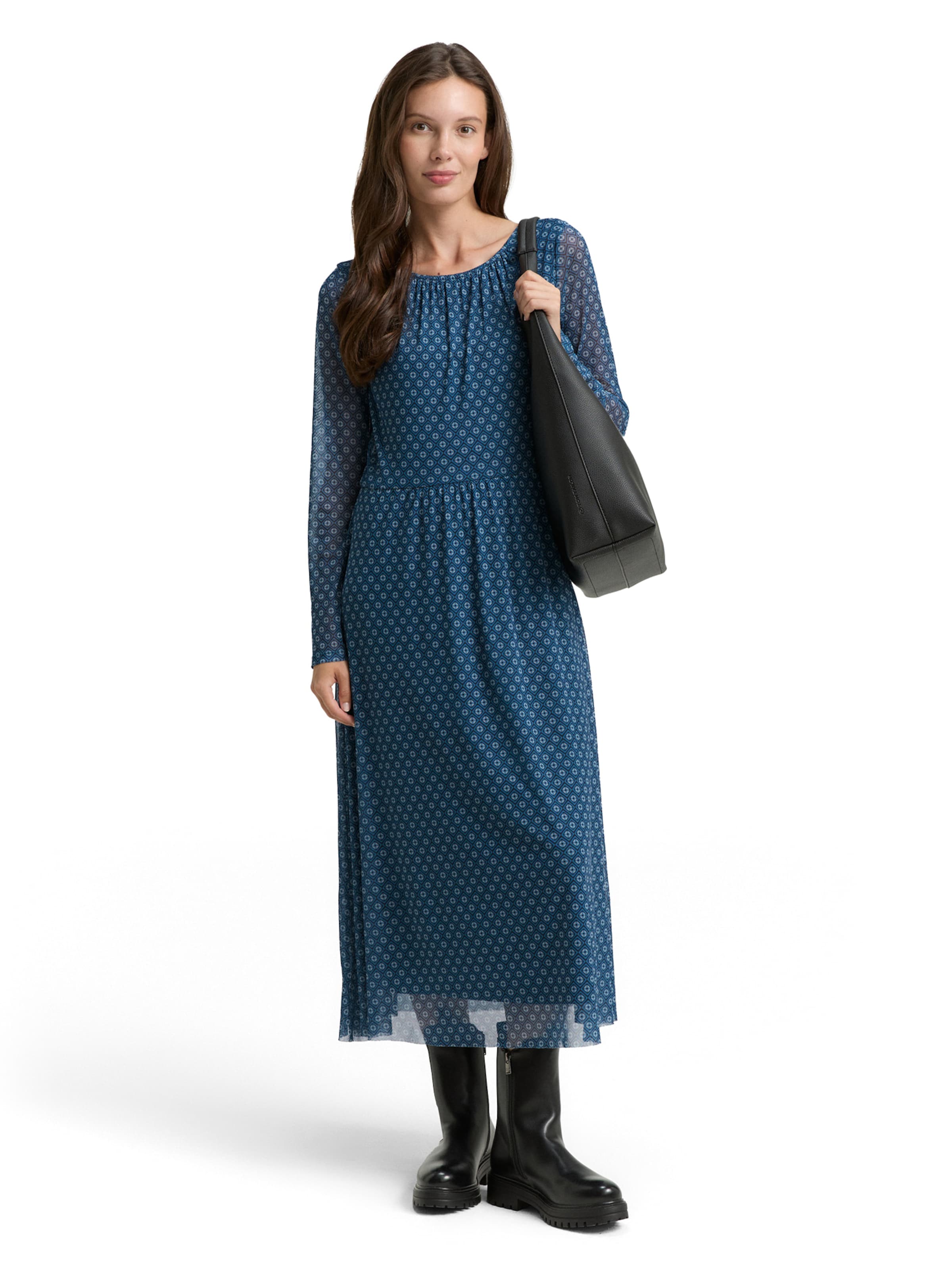 TOM TAILOR Kleid in Blau