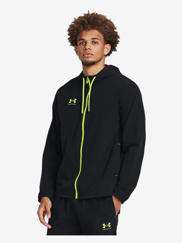 UNDER ARMOUR Trainingspak 'Challenger Pro' in Zwart: voorkant