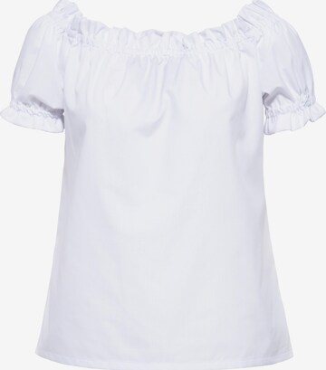 Queen Kerosin Shirt in White: front