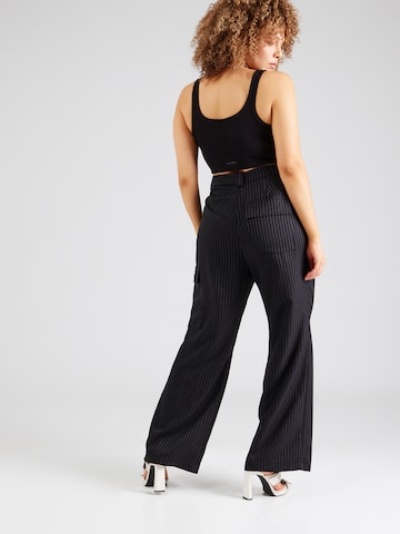 Wide Leg Pantalon cargo Noisy May Curve en noir
