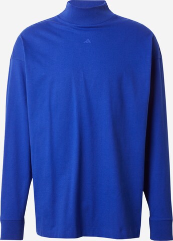 T-Shirt fonctionnel 'Basketball Long-sleeve' ADIDAS PERFORMANCE en bleu : devant