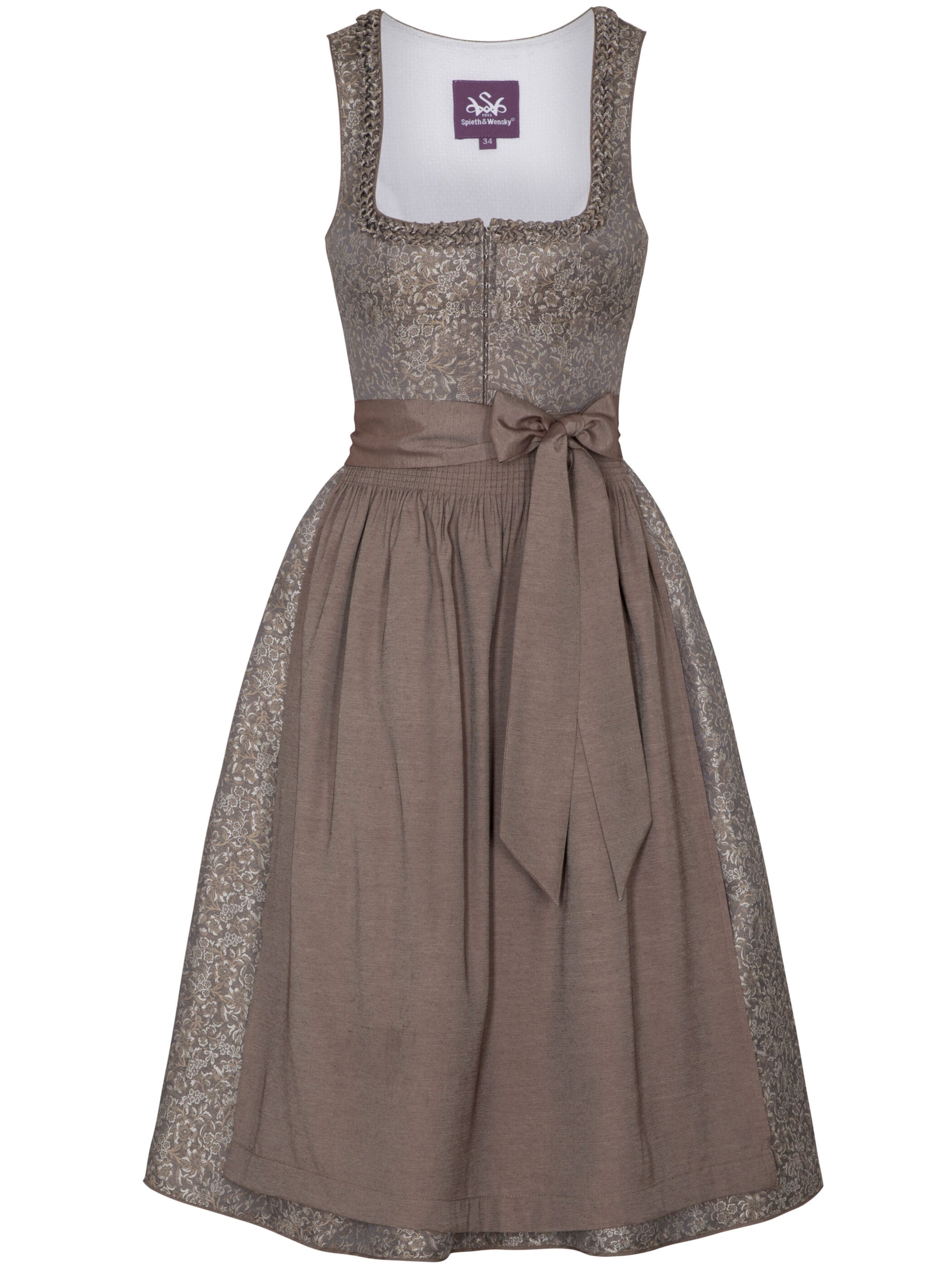 Dirndl 'Gesia' SPIETH & WENSKY en marron : devant