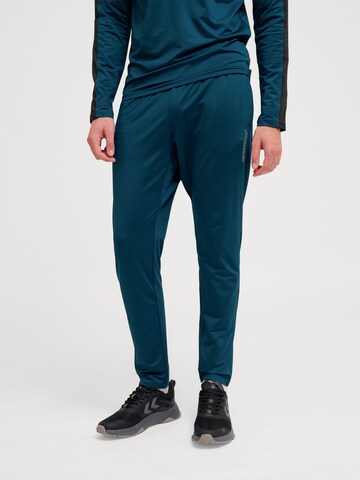 Hummel Tapered Sportsbukser 'Te Strength' i blå: forside