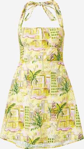 Nasty Gal Summer Dress in Green: front