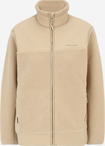 Kapten & Son Fleecejacka i beige: framsida