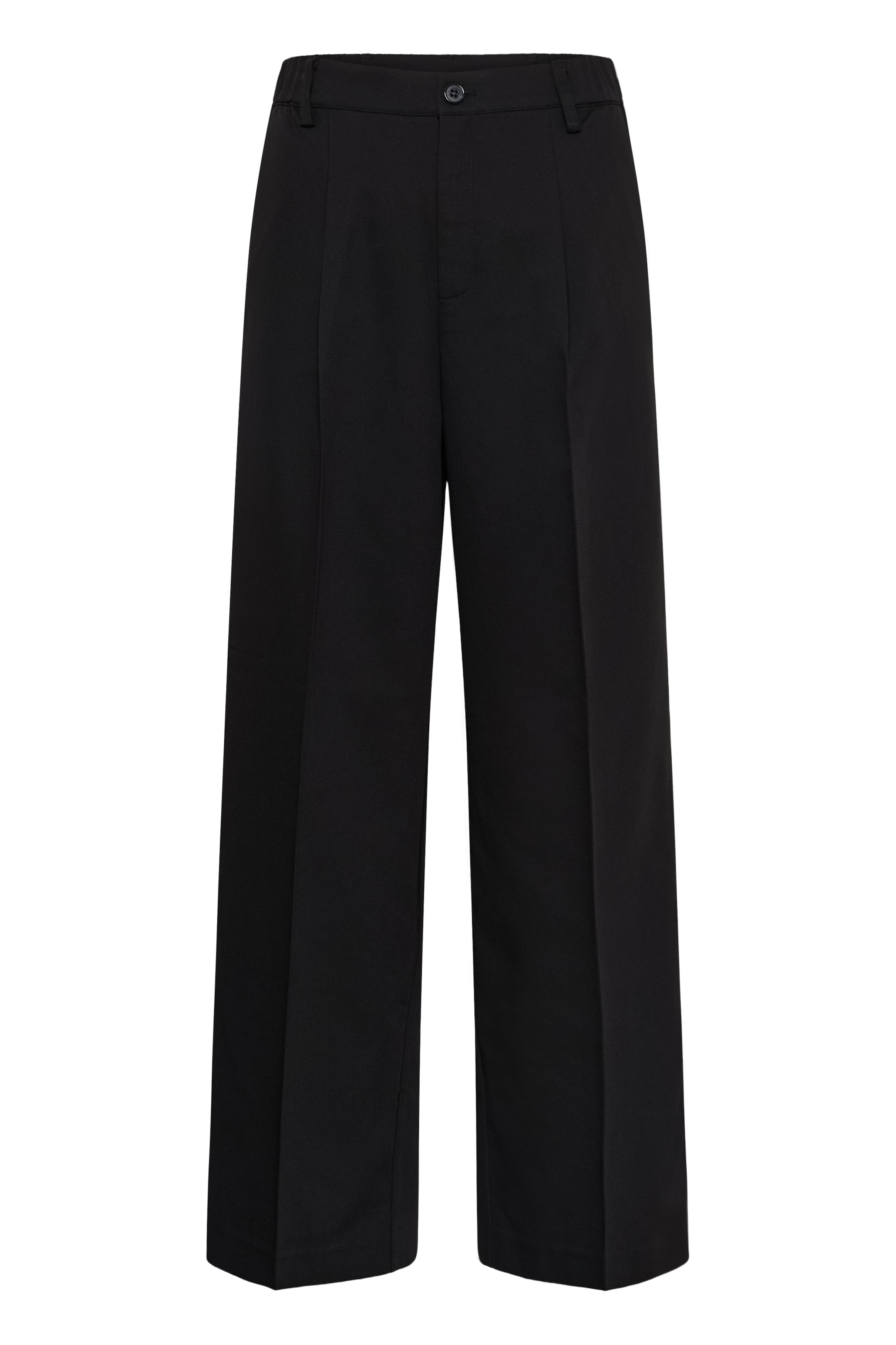 Kaffe Trousers with creases 'KAsakura' in Black: front