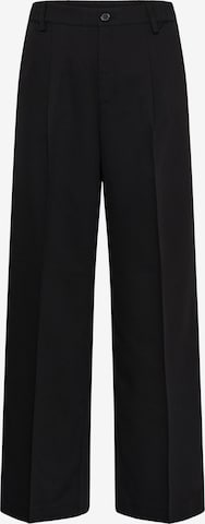 Kaffe Trousers with creases 'KAsakura' in Black: front